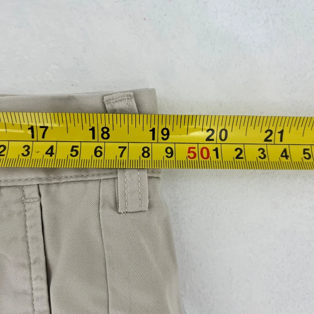 Polo Ralph Lauren Mens 38/32 Suffield Chino Pants Beige Flat Front Slash Pockets